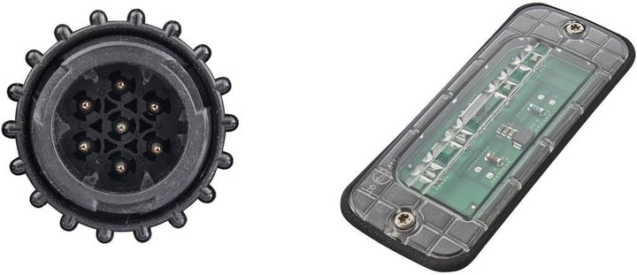 HELLA 2VD 012 381-351 Heckleuchte - Truck Full LED - LED - 24V links links DIN Stecker hinten, links