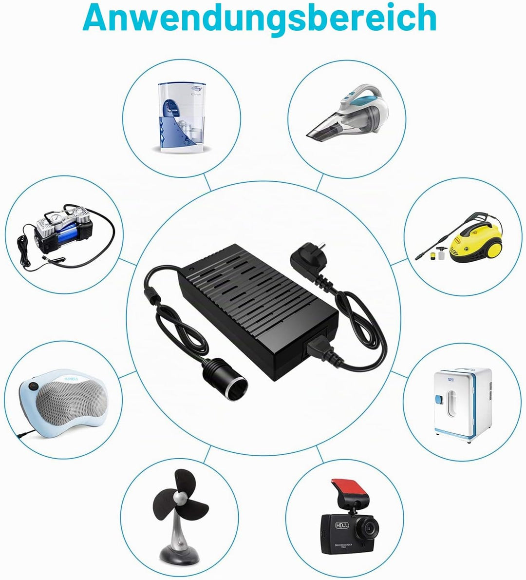Plozoe spannungswandler 230 auf 12，gleichrichter 230v auf 12v，umwandler 230 auf 12 Volt,180W (Max 20