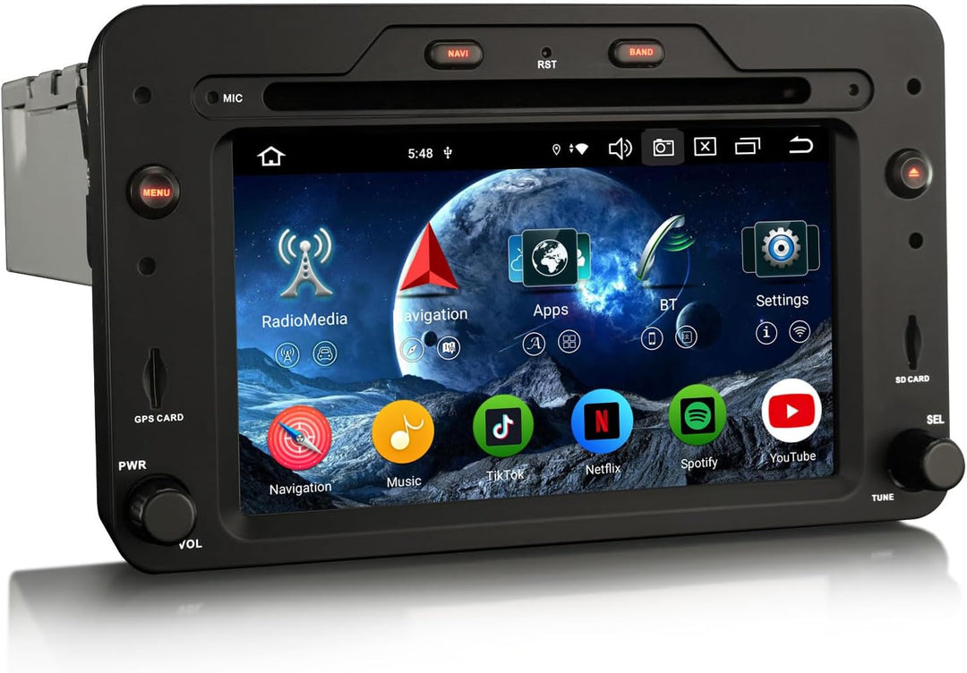 Erisin 8-Kern 4GB+64GB Android 14 Autoradio Bluetooth GPS Navi Für Alfa Romeo Brera Spider 159 Sport