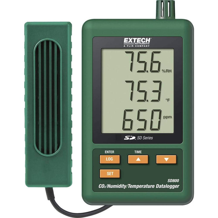 Extech CO2-, Luftfeuchte- und Temperatur-Datenlogger, 1 Stück, SD800