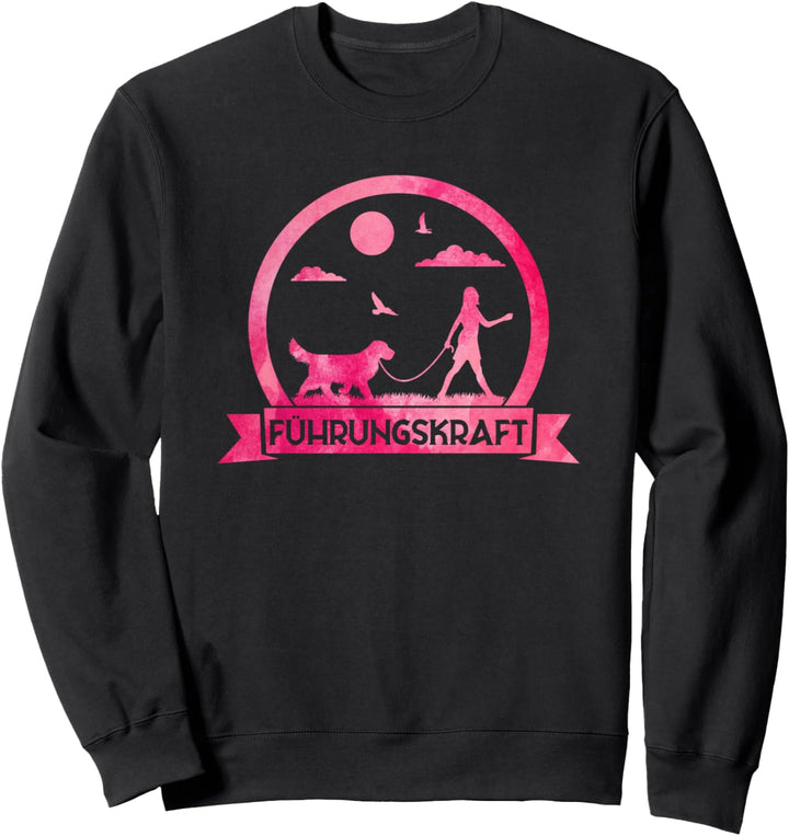 Führungskraft von Hunden, Lustiges Hunde Sprüche Frauchen Sweatshirt