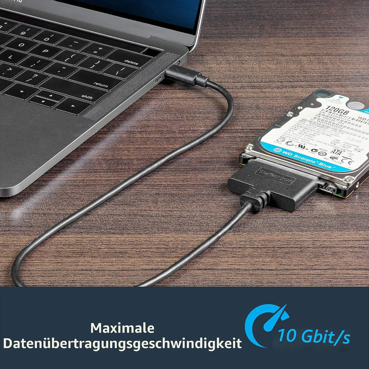 StarTech.com USB-C auf SATA Adapter - Externer Festplattenstecker für 2,5'' SATA-Laufwerke - SATA SS
