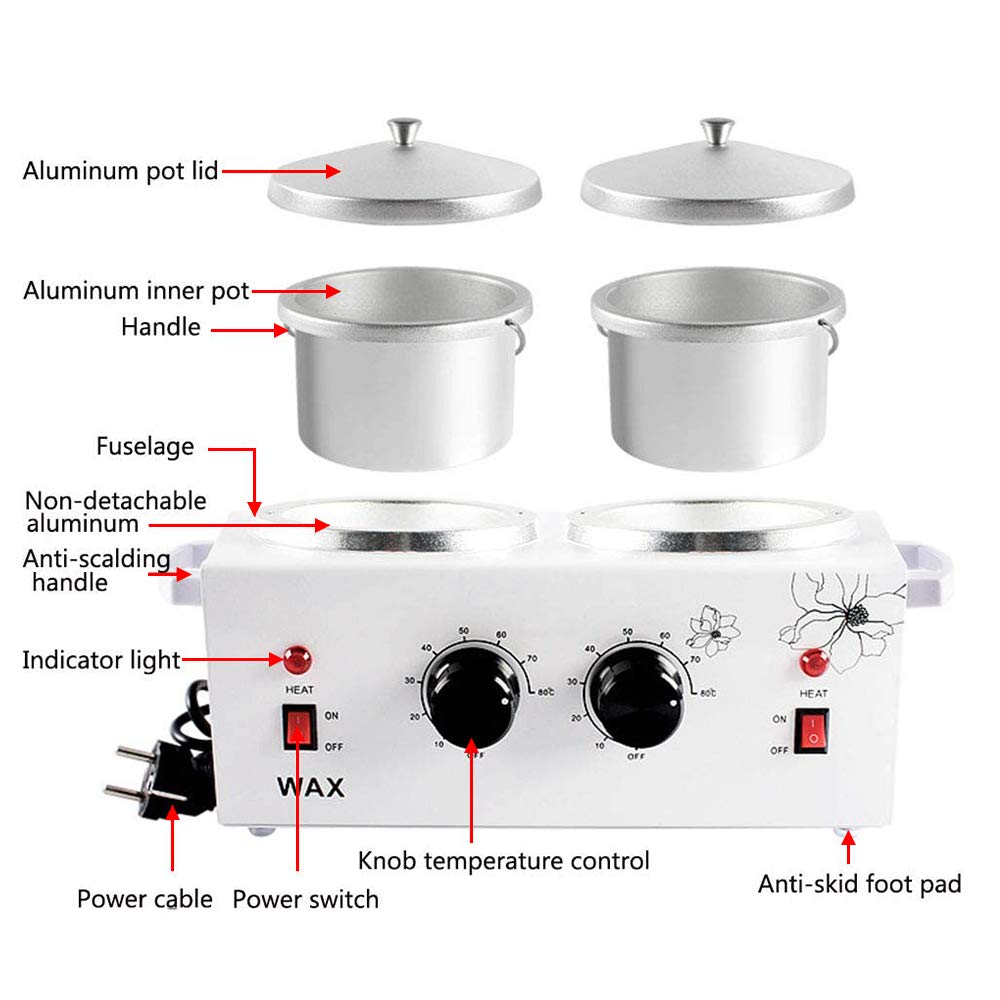 Wachs Haarentfernung Wachswärmer Doppelte PTC-Heizung Mit