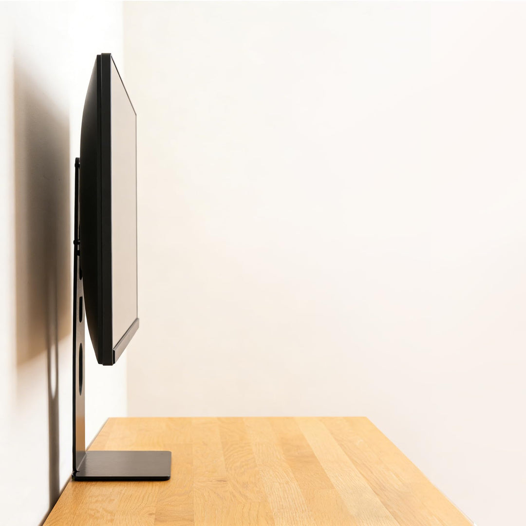 Ultradünner Computer-Monitorständer für den Schreibtisch, Wandbefestigung, Monitorerhöhung für 13 Zo