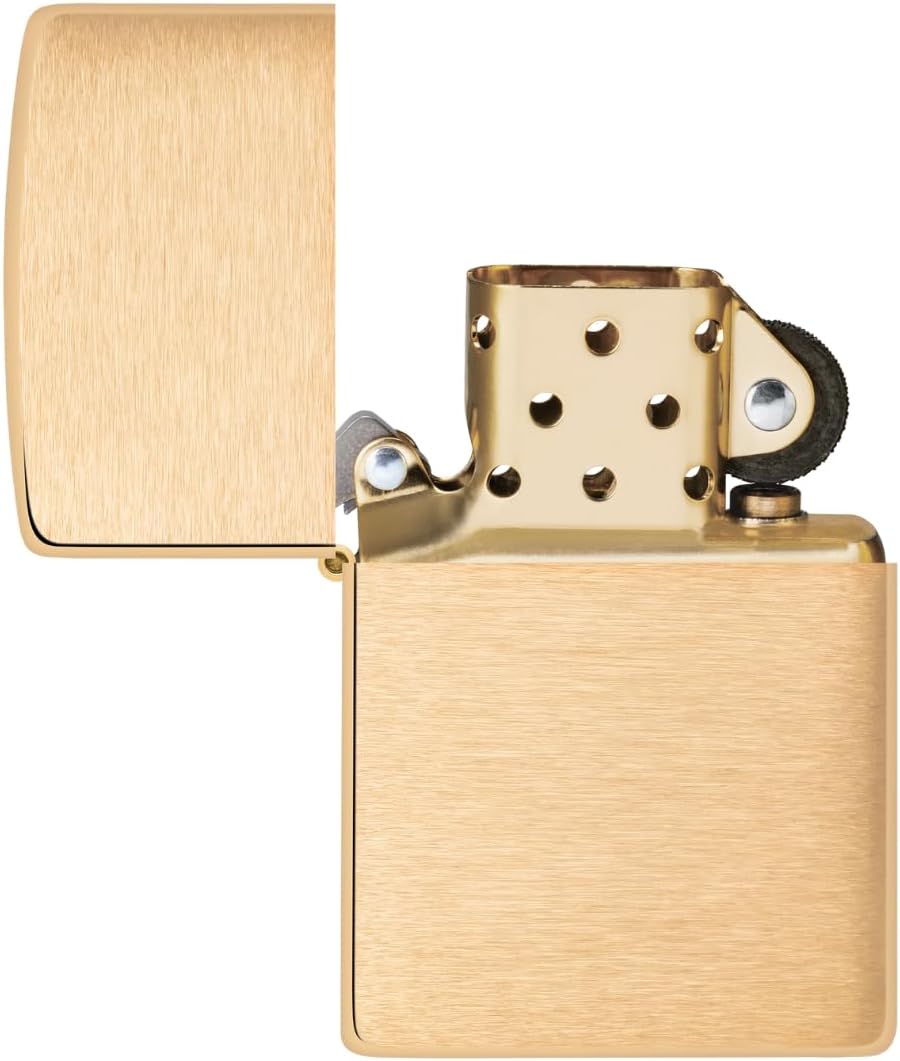 Zippo 204B Messing, 1 x 3,5 x 5,5 cm Brushed Brass, Brushed Brass