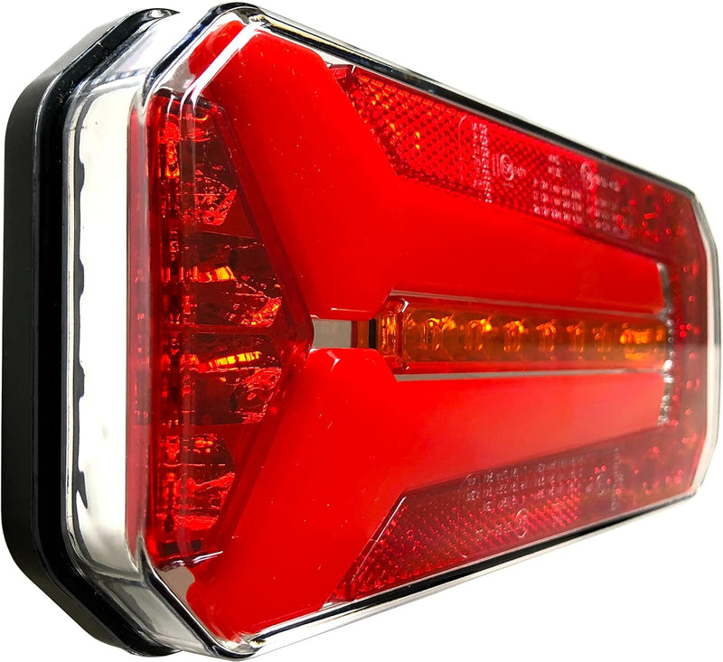 MelTruck® 2x ADR LED Rückleuchte Rücklicht 12V 24V für LKW PKW Anhänger 4 Funktionen E20