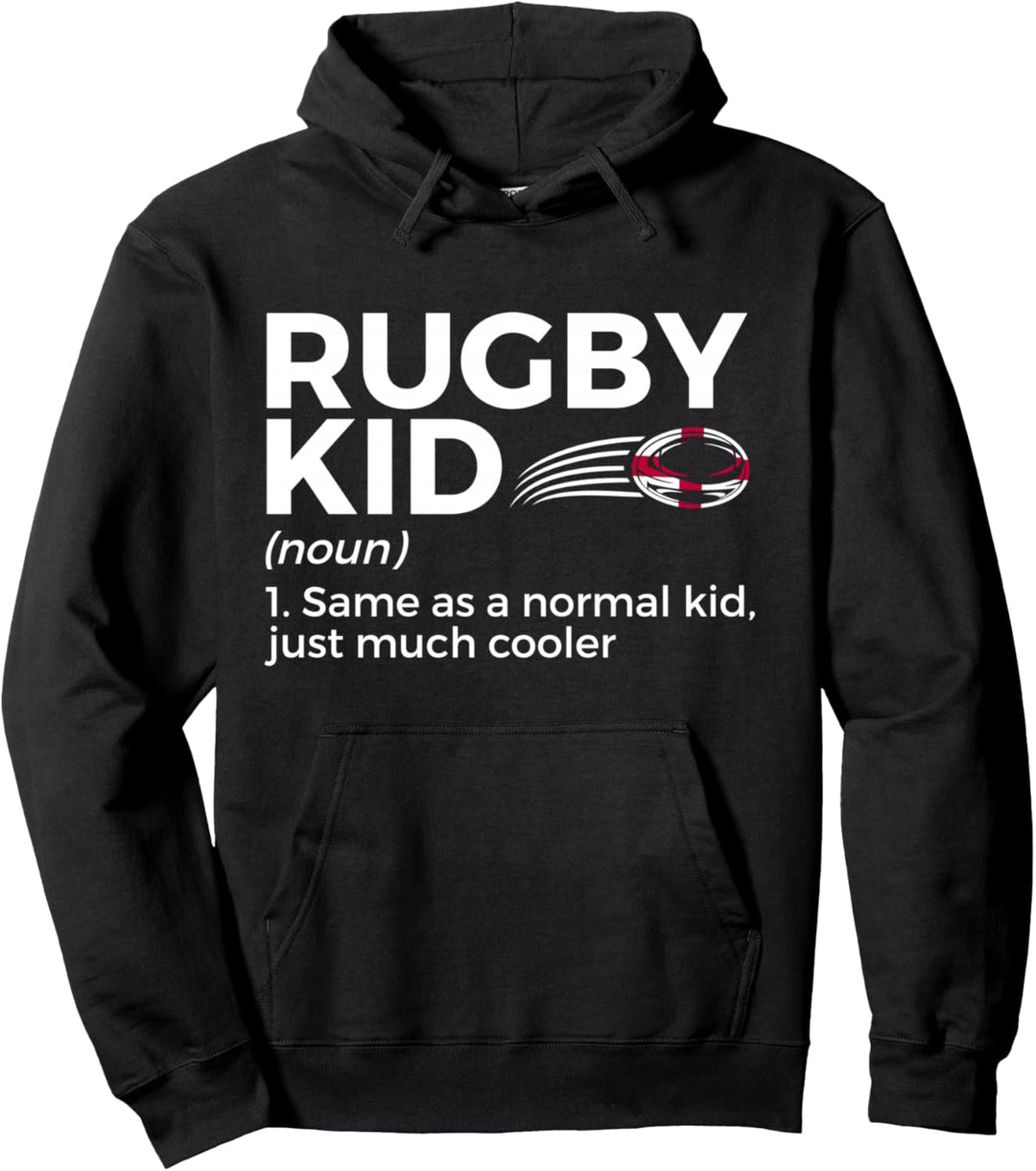 Rugby Kid Definition England-Flagge für Rugbyspieler Pullover Hoodie