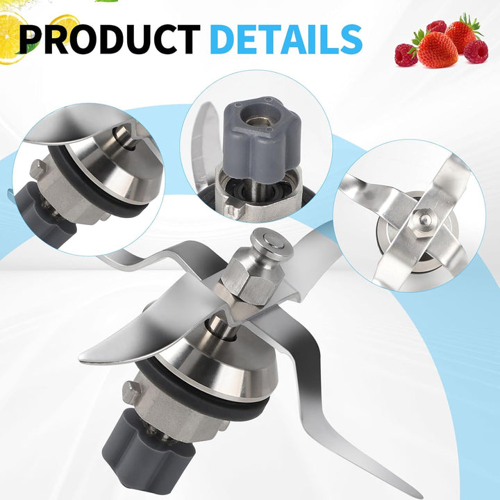SWAWIS Ersatzmesser Mixmesser aus Edelstahl Kompatibel mit Silvercrest Monsieur Cuisine Connect und