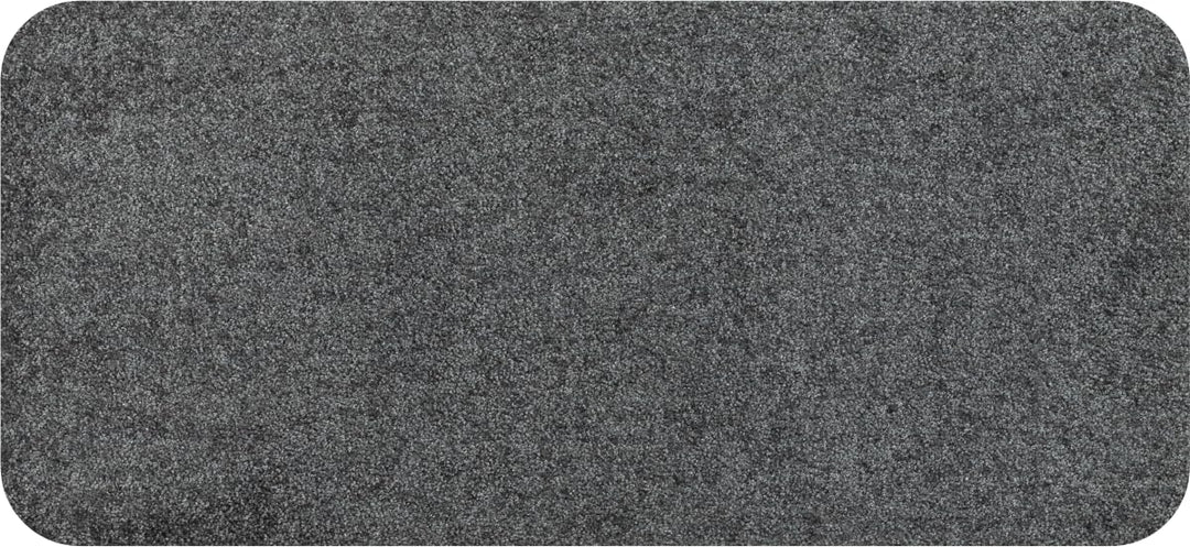 Salonloewe Fussmatte waschbar Anthrazit 030x060 cm Schuhparkplatz einfarbig Eingangs-Matte schmal An