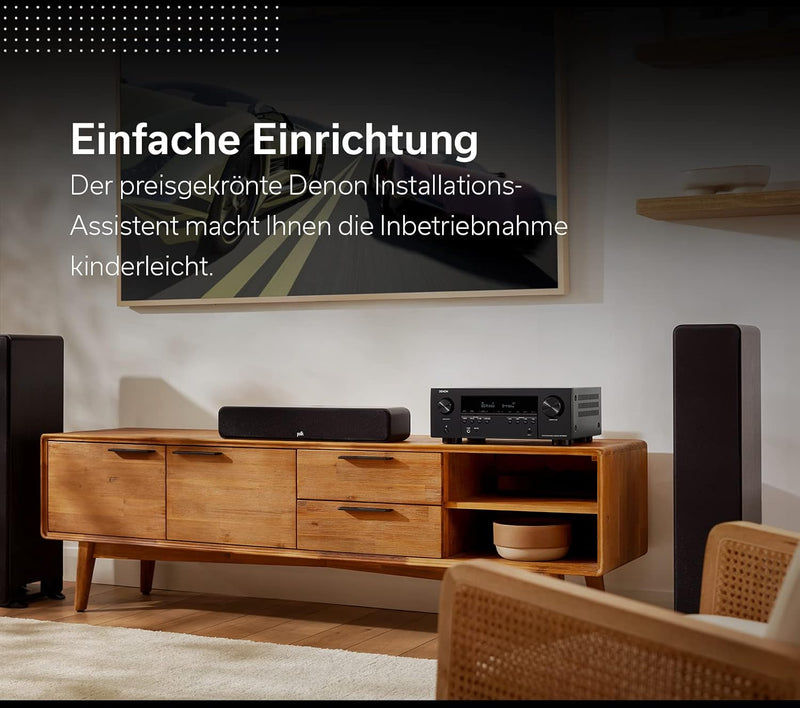 Denon AVR-S970H 7.2-Kanal AV-Receiver, HiFi Verstärker mit Dolby Atmos, DTS:X, 6 HDMI Eingängen und