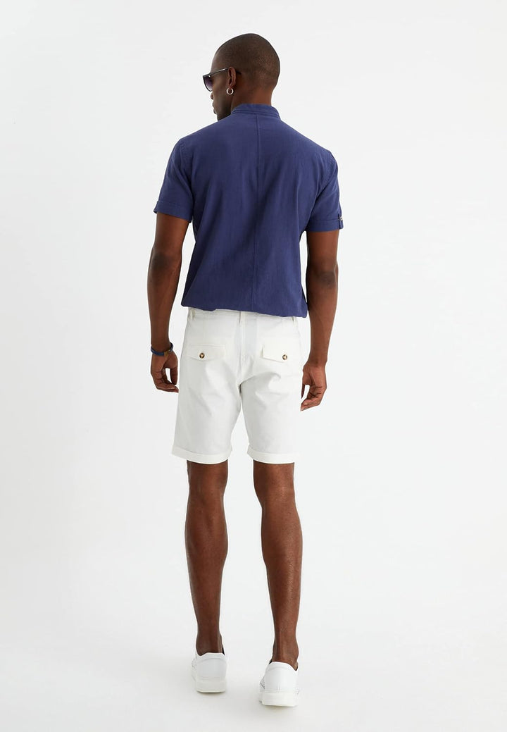 Leif Nelson Kurze Hose Herren Bermuda Leinen Shorts Leinenhose Stoffhose Leinenshorts Männer Sommerh