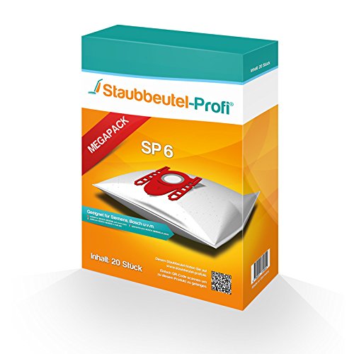 20 Staubsaugerbeutel geeignet für Siemens VS06B2410 , VS06B112A von Staubbeutel-Profi® kompatibel mi