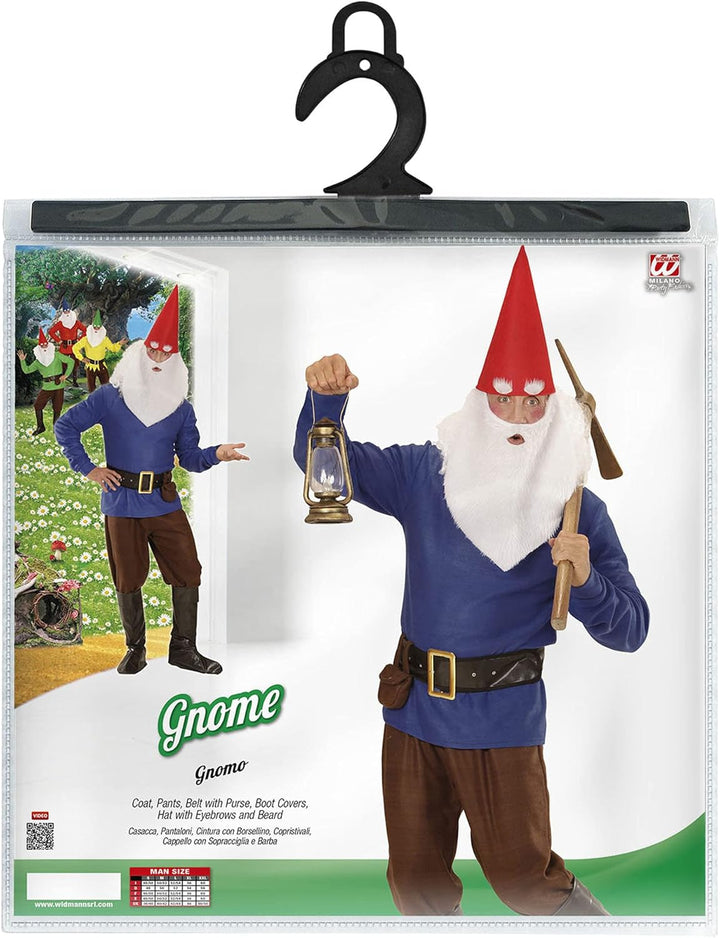 W WIDMANN MILANO Party Fashion - Kostüm Zwerg, Gnome, Wichtel, Märchen, Faschingskostüme, Blau