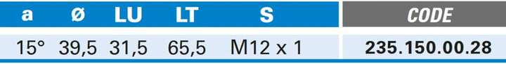 Zinkenfräser 15° mit Wendemesser für Arunda System - 15° Schneide 2, Hartmetall Ø 40 - Rechts - 31,5