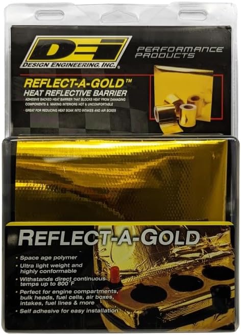 Design Engineering 010393 Reflect-A-Gold Hochtemperatur-reflektierende Selbstklebende Rückseite, 61