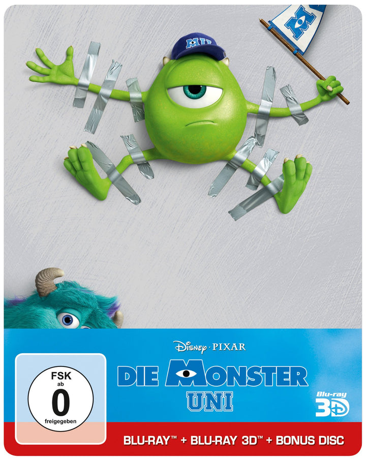 Die Monster Uni - Steelbook (+ 2 BRs) [3D Blu-ray], 3D