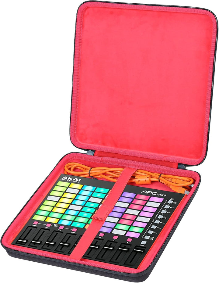 co2CREA Hart Reise Schutz Hülle Etui Tasche für Akai Professional APC Mini MK2 64-Pads USB MIDI Pad