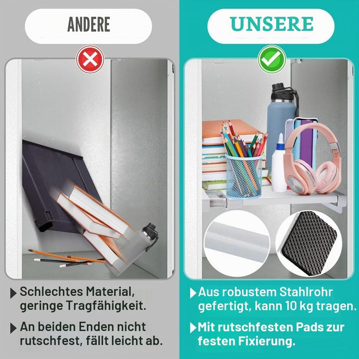 2 Stück Regal-Organizer für Schulspinde - Verstellbarer Spind-Teiler, Platz im Spind zu Erweitern