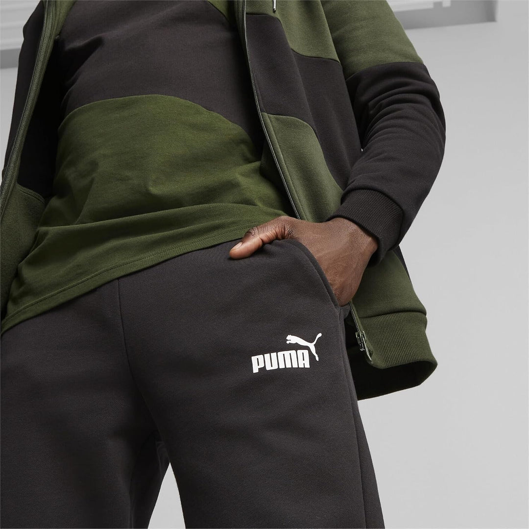 PUMA Herren Power Cat Sweat Suit Trainingsanzug S Myrtle Green, S Myrtle Green