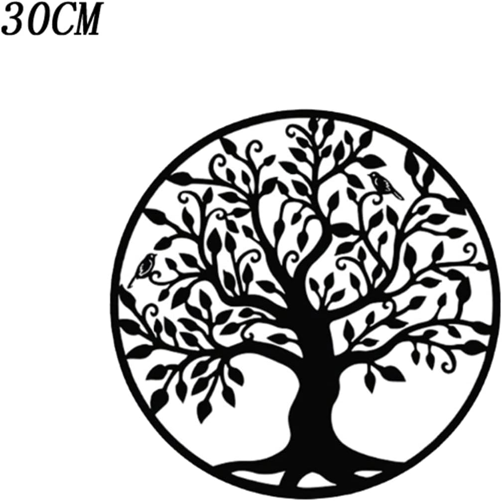 LIKEUDO 30cm Wall Hängende Lebens Baum Metall Wanddekoration Wohnzimmer Wandkunst Dekoration Wandbil