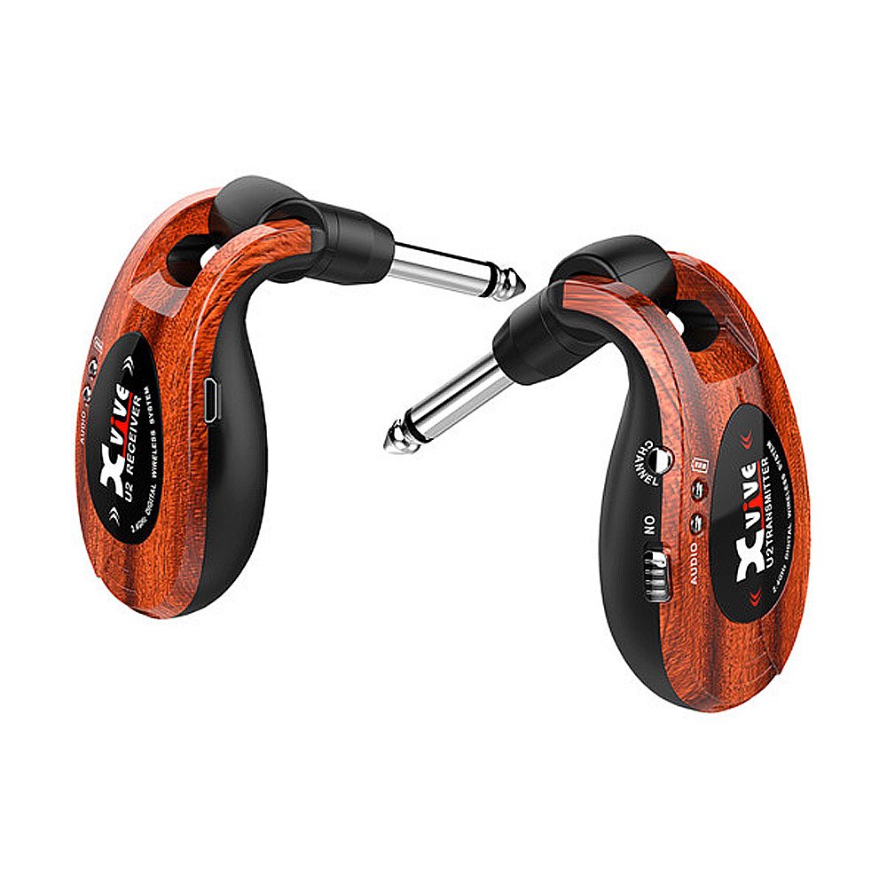 Xvive U2 Wireless Digital Transmitter/Receiver System for Guitar, Bass and Other Instruments, Rechar