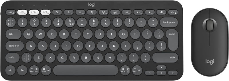 Logitech Pebble 2 Combo - Spanisches QWERTY-Layout, Grafit