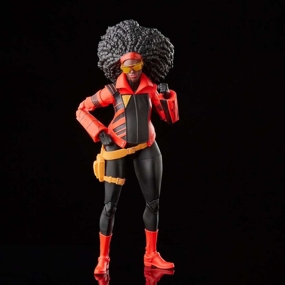 Spider-Man Marvel Legends Series Across The Verse (Part One) 15 cm grosse Jessica Drew Figur, 2 Acce
