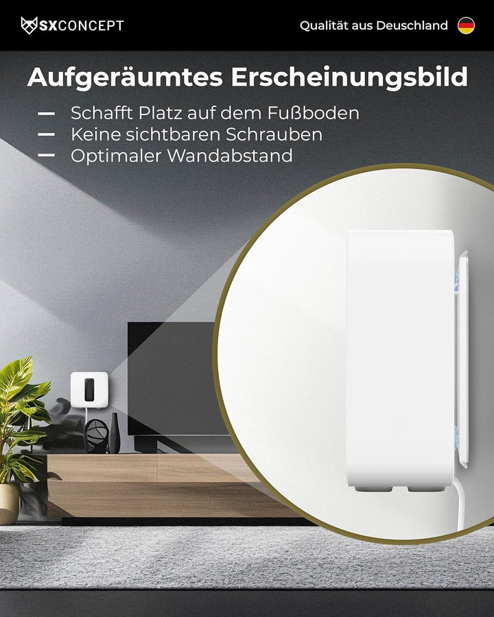 SX-Concept Wandhalterung für Sonos Sub | Minimalistisches Design | geringer Wandabstand | Made in Ge