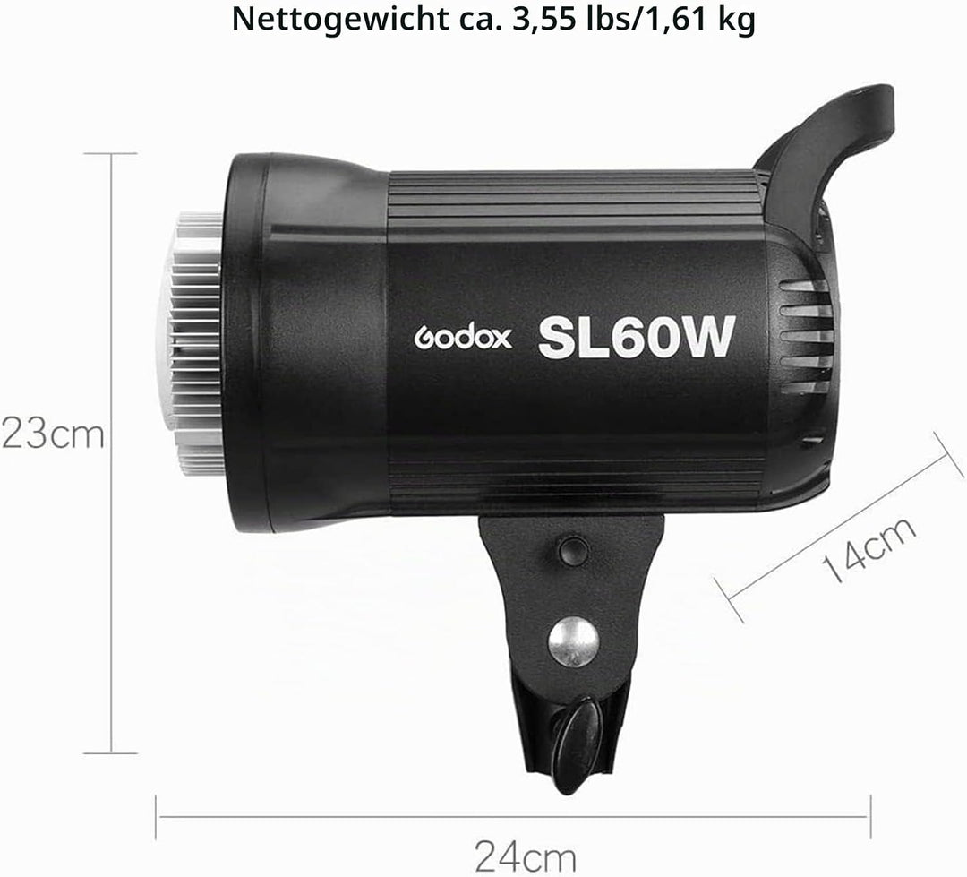 Godox SL-60W LED Continuous Light - 5600±300K Recording Photography Wireless Brightness Adjustable 4
