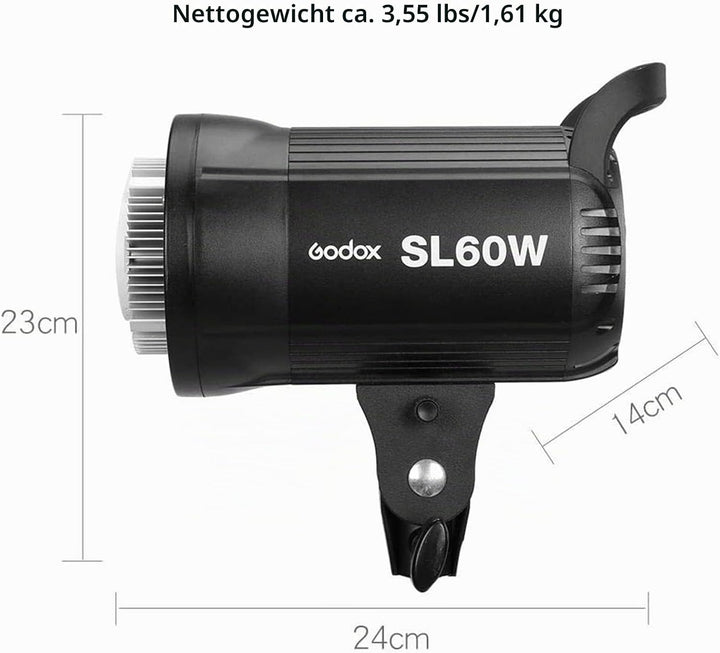 Godox SL-60W LED Continuous Light - 5600±300K Recording Photography Wireless Brightness Adjustable 4