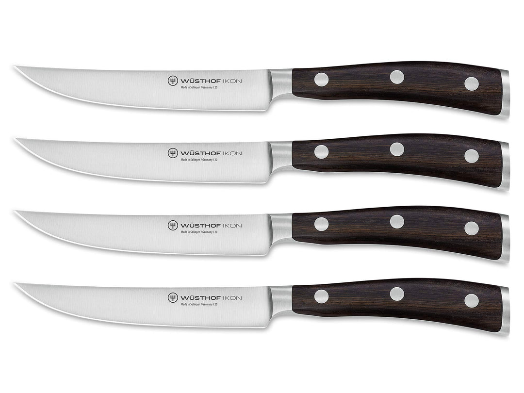 WÜSTHOF Ikon Steakmessersatz mit 4 Messern, Ikon