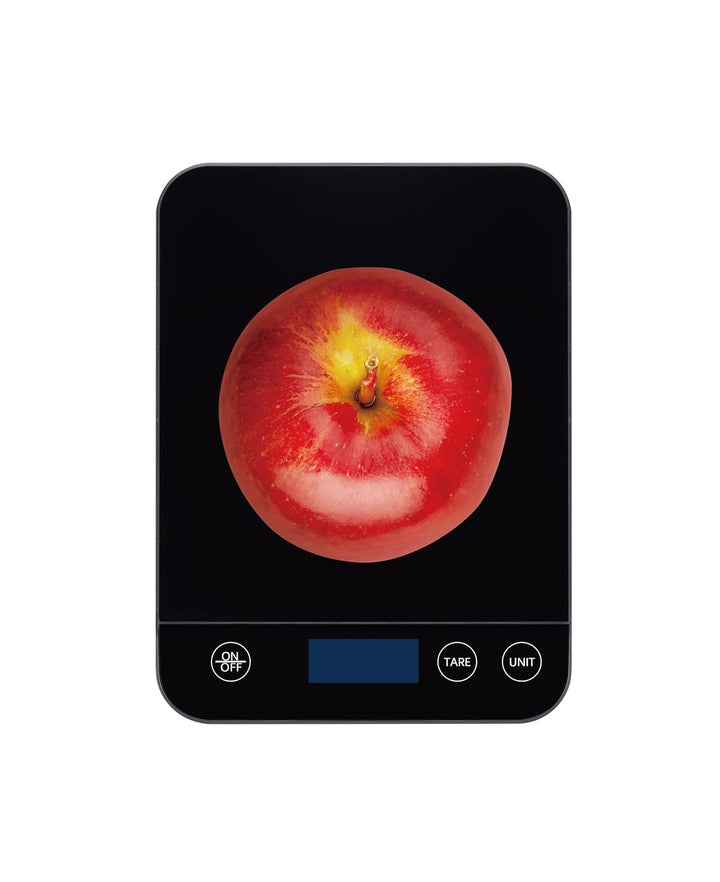 Digitale Küchenwaage, 10kg Kapazität, Sicherheitsglas, Einfache Tara-Funktion, Grosses LCD-Display,