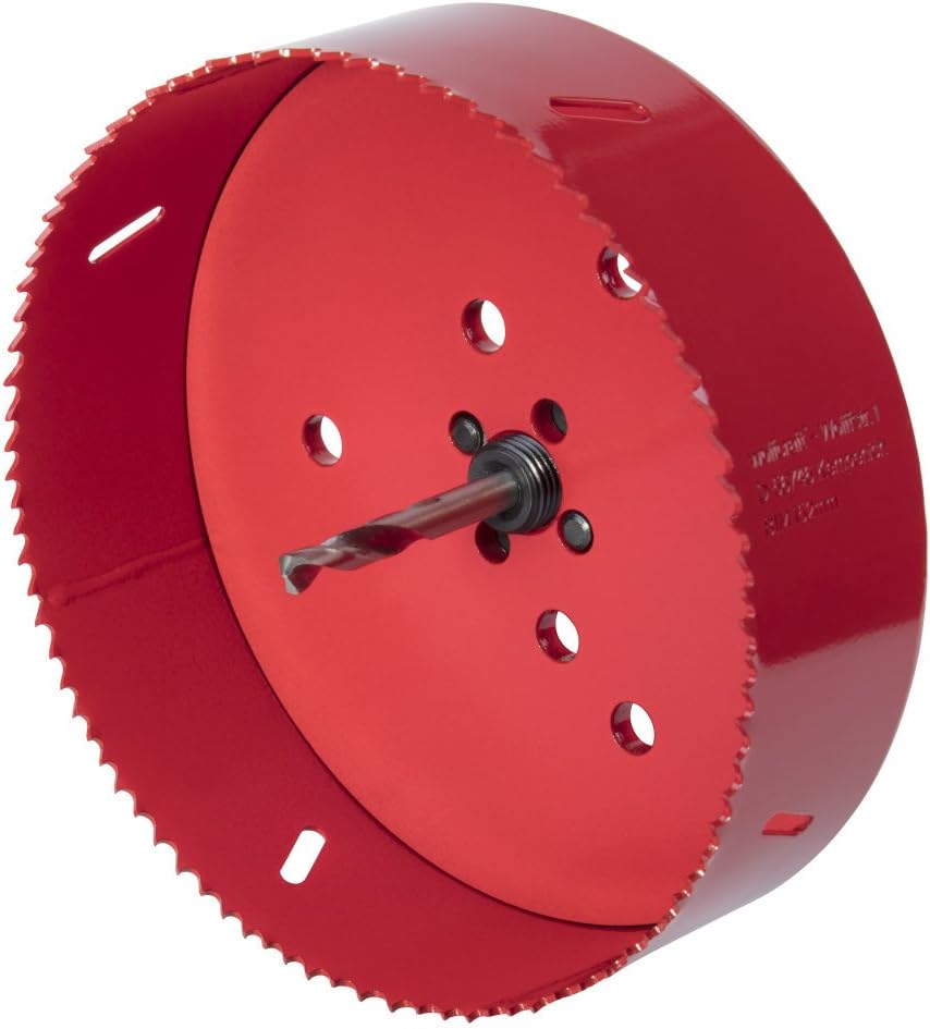 wolfcraft Bi-Metall-Lochsäge I 5498000 I Für Trockenbaumaterialien, Holz, Kunststoffe und Metalle, S