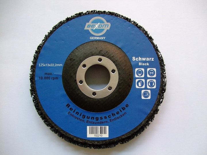 Olbrich-Industriebedarf Reinigungsscheibe 125 mm - 10 Stück SCHWARZ, 10