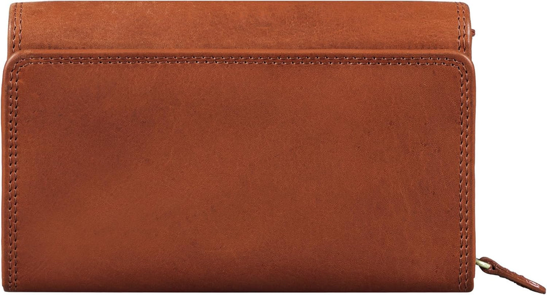 Benthill Portemonnaie Leder Gross - Geldbörse mit RFID Schutz - Geldbeutel aus echtem Rindsleder mit