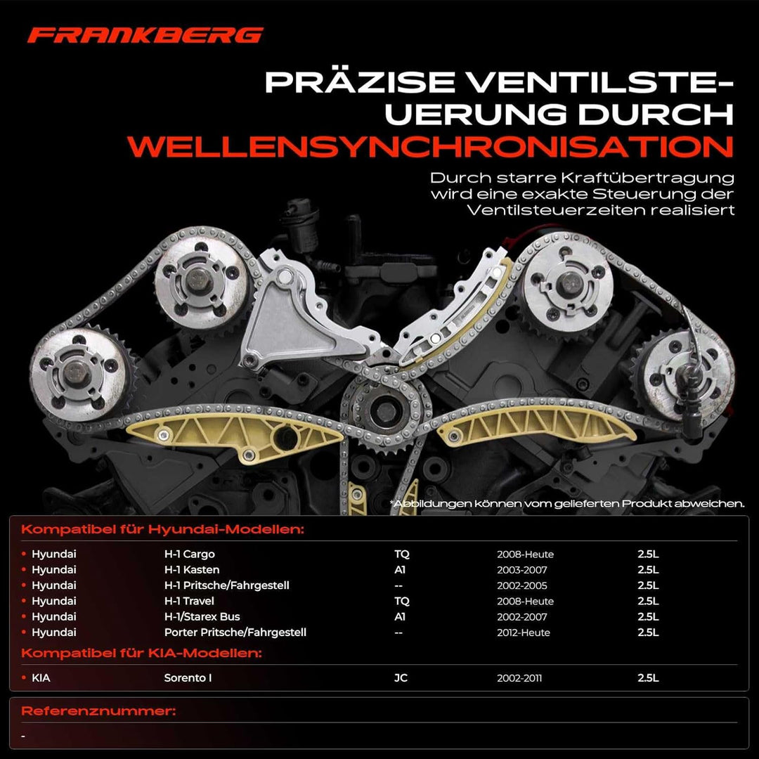 Steuerkettensatz Steuerkette für H-1 Porter Sorento I 2.5L Diesel 2002-2021 23360-4A020