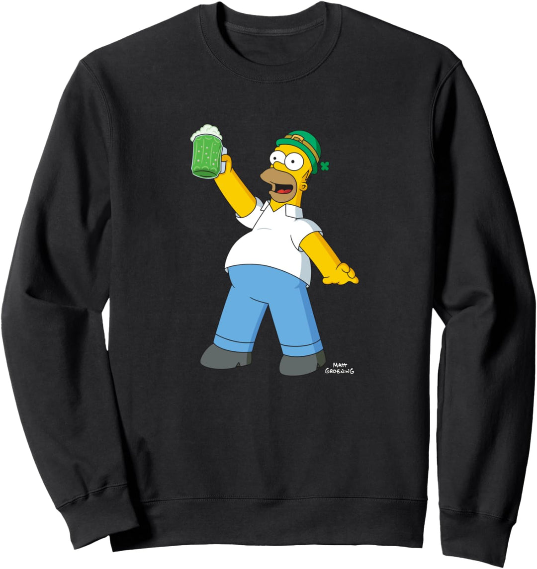 The Simpsons Homer Simpsons Green Beer St. Patrick’s Day Sweatshirt