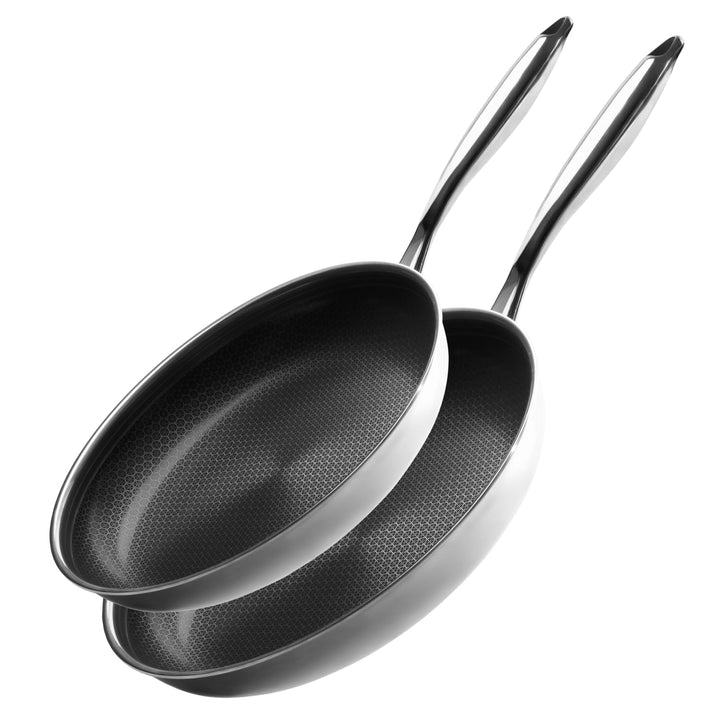 Onyx Cookware Pfannenset 24+28 cm – Beschichtete Induktionspfannen Set | Für alle Herdarten; kratzfe