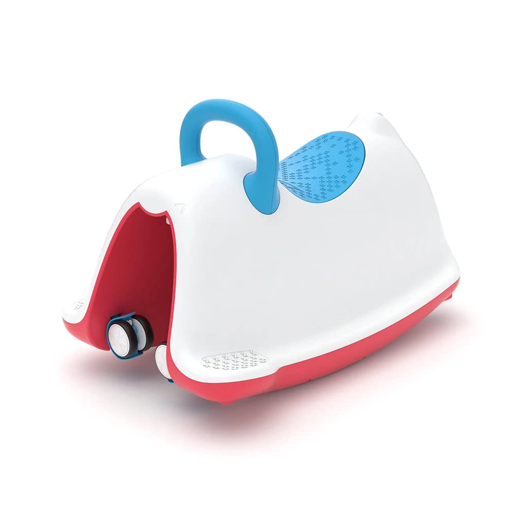 Chillafish Trackie 4-in-1: Wippe, lauflernhilfe, rutschauto & Zug spielen für Kinder 1-5 Jahre, mit