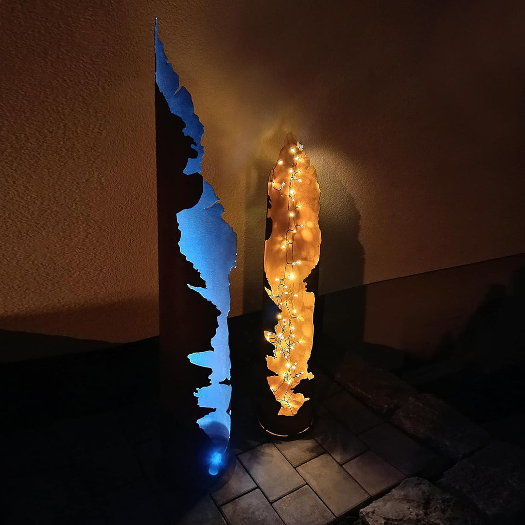 ESTEXO Dekosäule Rostsäule Gartendeko Edelrost Säule Pflanzsäule Rost Garten Blumensäule 150 cm, 150