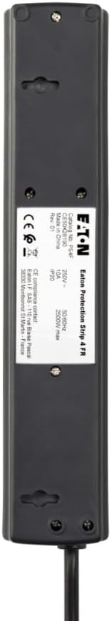 Eaton PS4D Protection Strip 4 DIN - Steckdosenleiste mit Überspannungsschutz (4-fach Schuko Buchse,