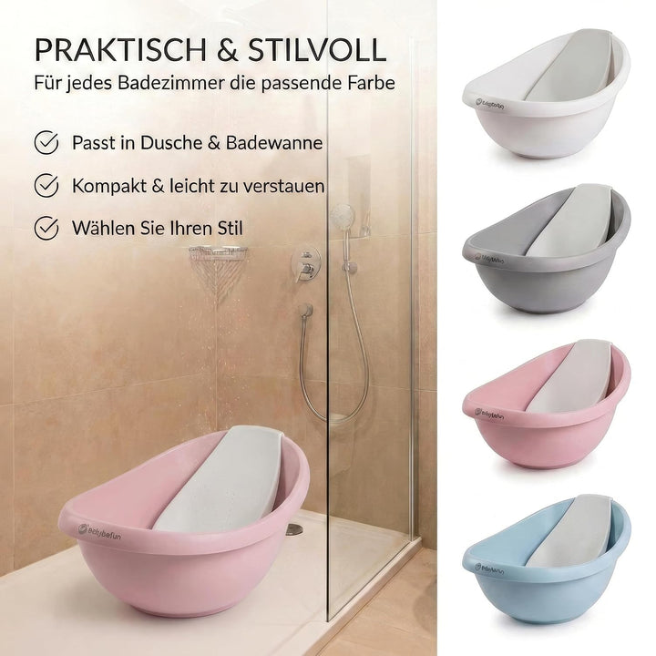 Baby Badewanne mit Badewanneneinsatz für Neugeborene [Testsieger] Rutschfest Babybadewanne für Babys