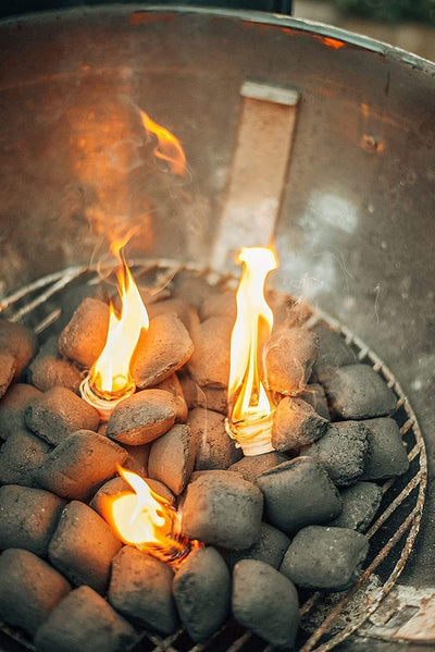 ZARELO Original 100% nachhaltige Grill- und Kaminanzünder, 3 Jutesäcke Anzündwolle mit Wachs, Grilla