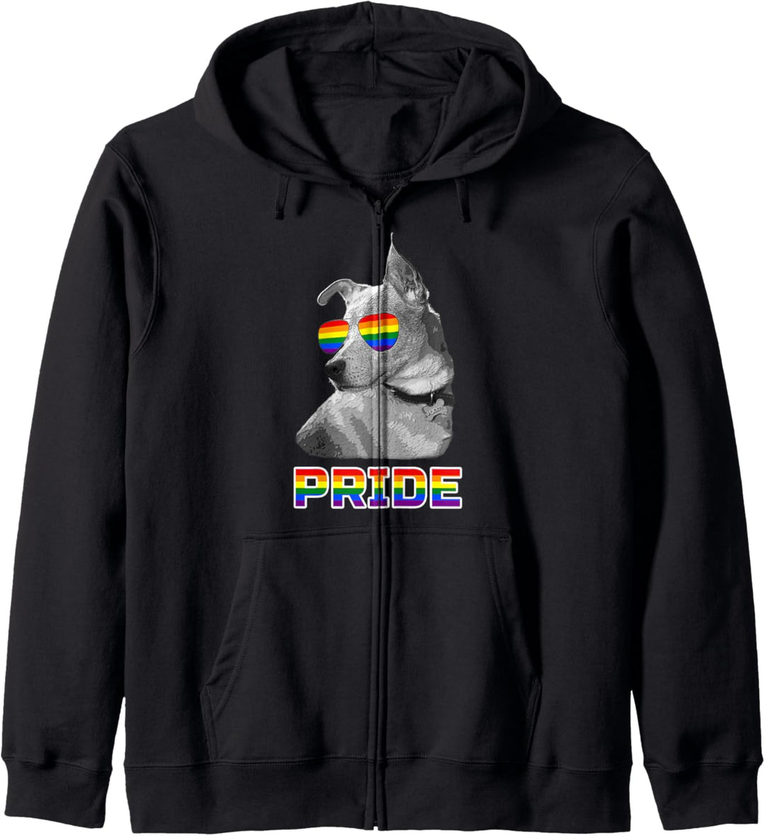 Dog Pride Gay Lesbian LGBT Awareness Rainbow Flag Kapuzenjacke