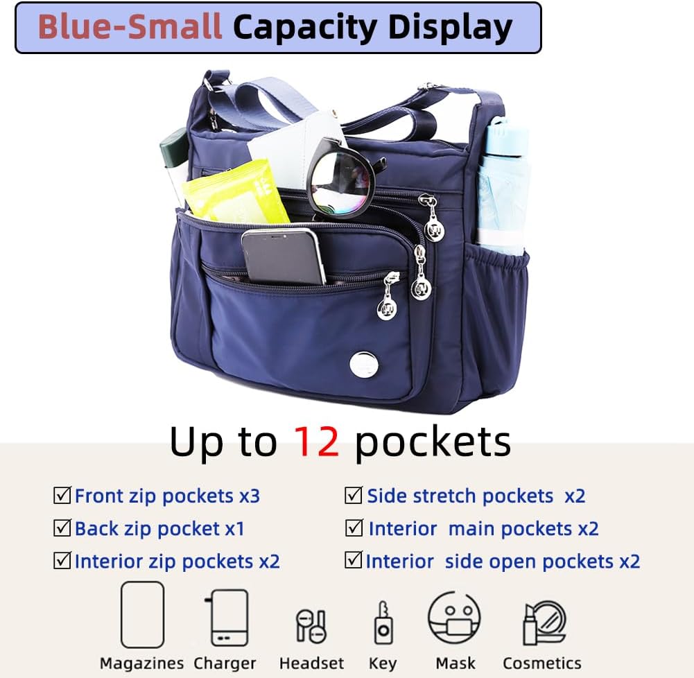MINTEGRA Damen Schultertasche, geräumig, mehrere Taschen, Umhängetasche, Geldbörse, modischer Henkel