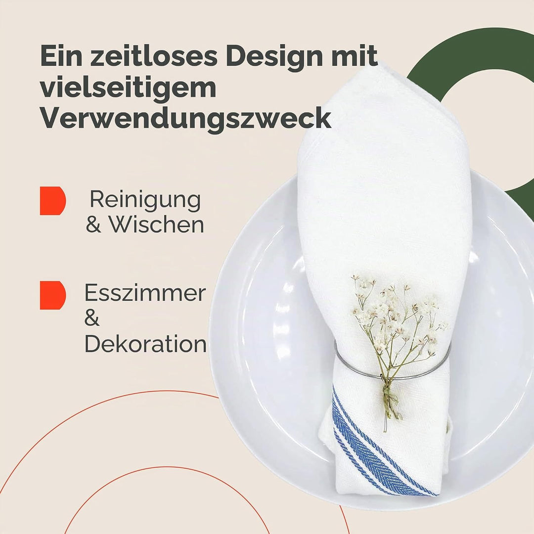 Zeppoli Classic Küchentücher - 15 Pack - 35.5 x 63.5 Zentimeter - 100% natürliche Baumwolle Geschirr