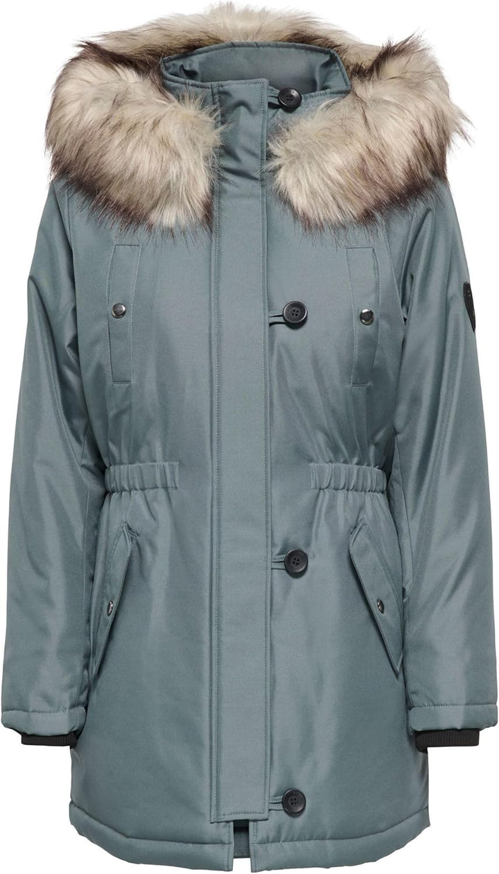 ONLY Female Langer Parka ONLIRIS Langer Parka XS Balsam Green, XS Balsam Green