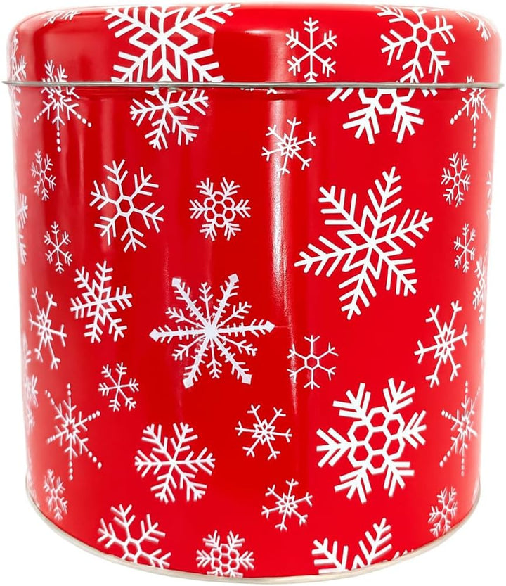 Brandsseller 4er-Set Weihnachtsdosen rund aus Metall – Plätzchendosen für Kekse, Gebäck &amp; Geschenke