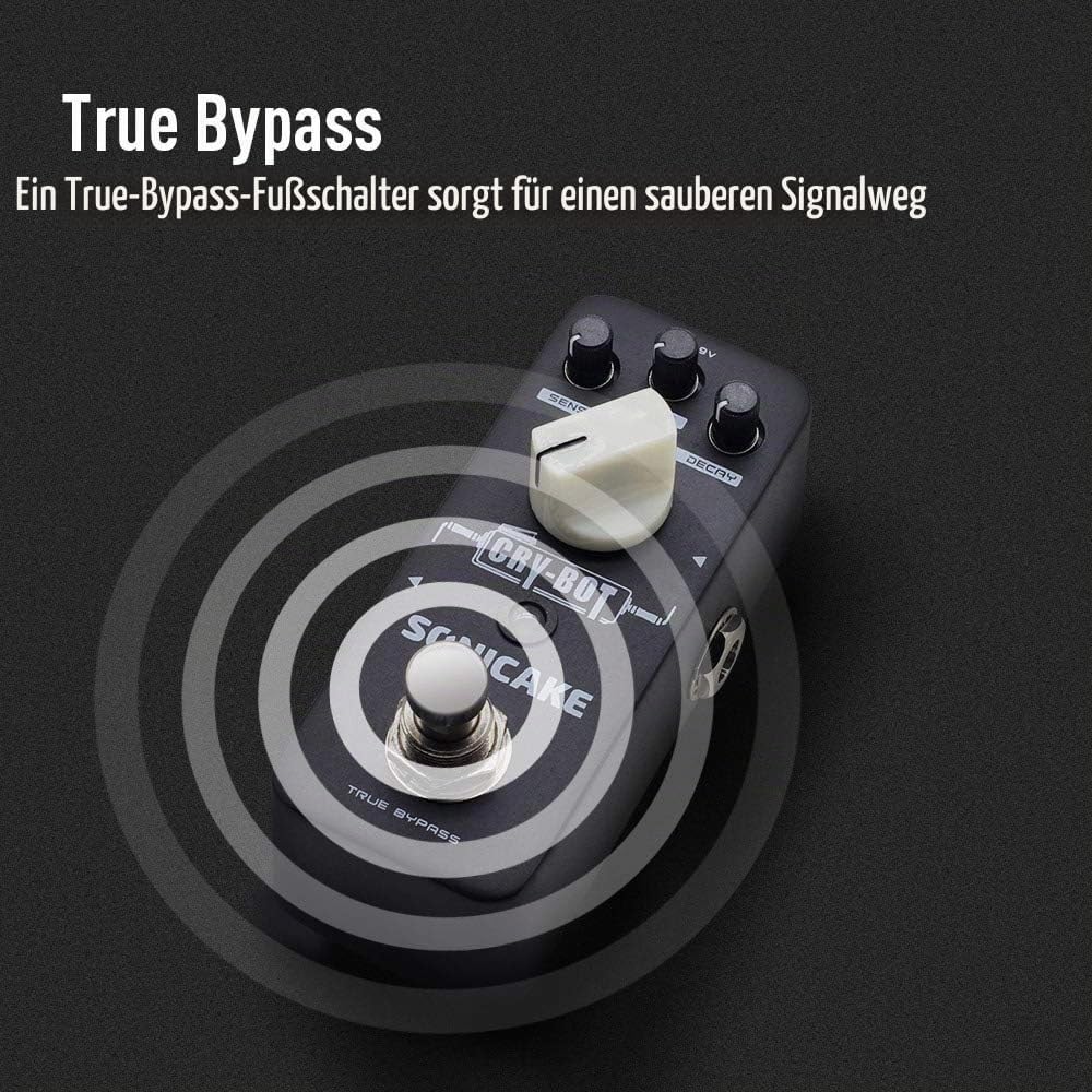 SONICAKE Auto Wah Pedal Cry Bot Hüllkurvenfilter Funky Bass Gitarre Effektpedal, Auto Wah