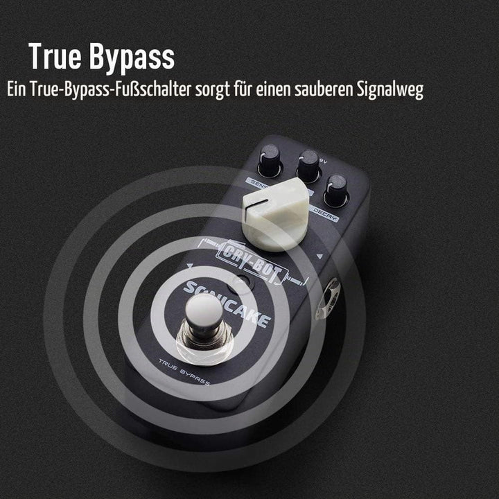 SONICAKE Auto Wah Pedal Cry Bot Hüllkurvenfilter Funky Bass Gitarre Effektpedal, Auto Wah